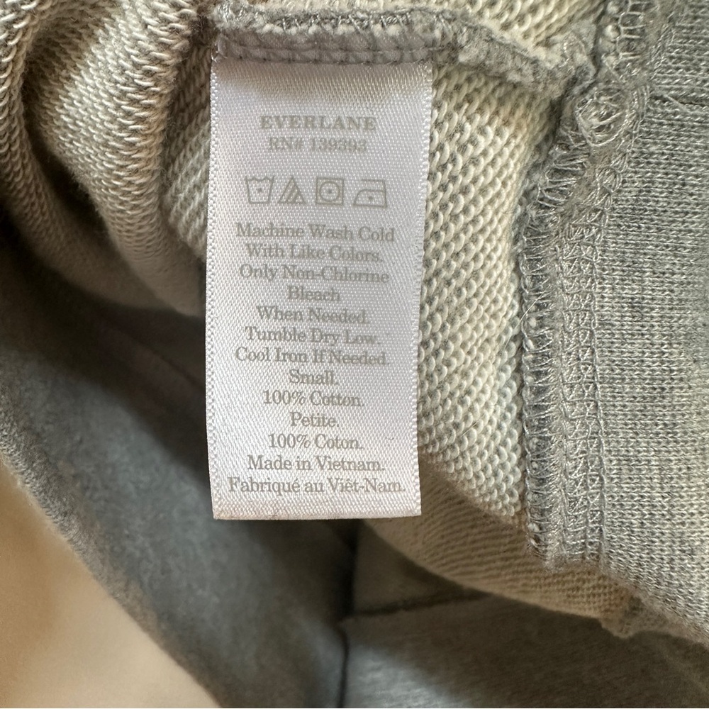Everlane The‎ Classic French Terry Crew Sweatshirt Heather Grey Men’s Small - Picture 5 of 5